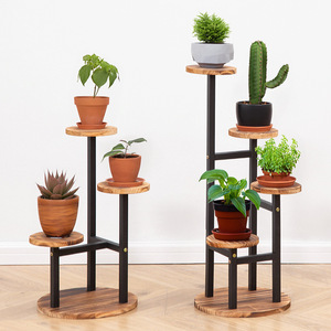 Support à fleurs créatif à plusieurs niveaux en fer forgé pour salon, treillis pour plantes grimpantes de balcon, support pour plantes succulentes d'intérieur - Product Image 1
