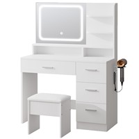 Table de maquillage et de rangement multi-niveaux au design minimaliste moderne exclusif pour petites chambres, idéale pour l'export.