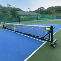 Ensemble de filet de pickleball portable officiel professionnel avec roues robustes et rebond personnalisé
