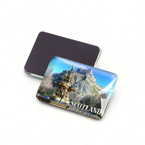 Custom Size Round Rectangular Magnetic Button 58 Mm Scotland Souvenir Gift Tin <b>Fridge</b> Magnet - Product Image 3