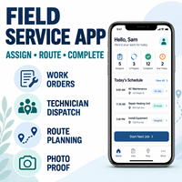 Akıllı Saha Servisi Saha Servisi Yönetimi Uygulama Geliştirme IOS Android İçin Çalışma Görevleri Teknisyen Gönderimi LionCreate