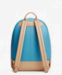 Modern Two Tone PU <b>Leather</b> <b>Backpack</b> Slim Fit Lightweight School and College Use Daily Use <b>Backpack</b> - Product Image 4