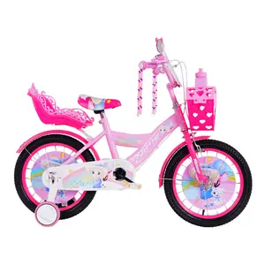 2024 China Hot Sale 12 Inch Children Kids Bicycle With Training Wheels Pink