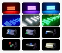 Éclairage de scène pour DJ, discothèque, bar, soirée, club, événements, église, 8+8 sections, lumière stroboscopique LED RVB, 8 8 LED Strobe