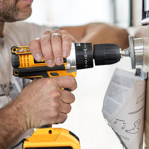 สว่านกระแทกไร้สาย DeWalt 12V มอเตอร์แบบแปรงถ่าน ปรับความเร็วได้ หัวจับดอกสว่านเปลี่ยนเร็ว เครื่องมือสำหรับงานปรับปรุงบ้าน - Product Image 1