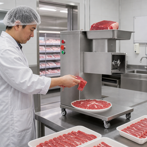 Trancheuse à viande pour <span class=keywords><strong>boucherie</strong></span>, petite machine à découper la viande avec une faible encombrement pour les boucheries et comptoirs à viande en démarrage. - Product Image 1