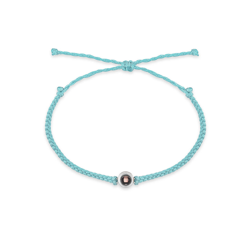 De plata + pulsera azul