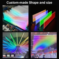 Panneau de guidage lumineux en acrylique LED DMX Artnet personnalisé, adressable RGB RGBW, pour éclairage de scène, boîte de nuit, salle de sport