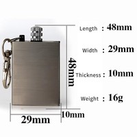 Briquet à huile personnalisé avec logo, outil de survie portable, kit de briquet au kérosène, allumettes en métal pour la randonnée et le camping en plein air