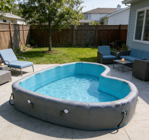 Piscine gonflable sur mesure, piscine gonflable commerciale pour <span class=keywords><strong>parc</strong></span> d'attractions, PVC durable, grande piscine gonflable - Product Image 2