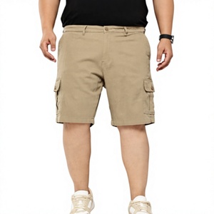 Shorts cargo pour hommes sur mesure OEM, tissés, anti-plis, taille haute, longueur genou, couleur unie, vente en gros - Product Image 3