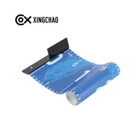 Règle de mesure de poisson en PVC imperméable à séchage rapide 150 cm, outil de mesure de pêche portable avec plaque d'arrêt à 90 degrés