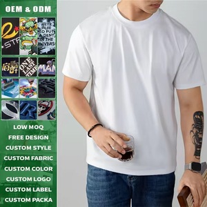 Produttore OEM/ODM, T-shirt Personalizzata con Logo, Stampa a Colori, Asciugatura Rapida, Unisex, Collo Tondo, Oversize, Maglietta Pesante da Uomo - Product Image 5