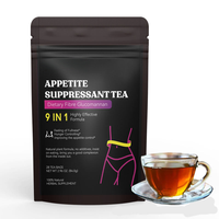 Thé amincissant détoxifiant à base de plantes 100% naturelles MWTEA, thé pour supprimer l'appétit, sachets de thé pour la perte de poids, OEM ODM, étiquette privée
