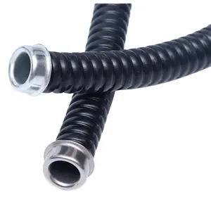 Stainless steel metal soft conduit UV resistant galvanized conduit tightly coated PVC liquid tight metal flexible conduit