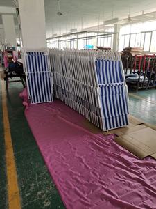 Offre Spéciale extérieur <span class=keywords><strong>en</strong></span> aluminium pliable plage salon bord <span class=keywords><strong>de</strong></span> mer piscine côté chaise longue avec voile parasol - Product Image 3