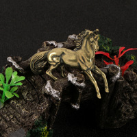 Ornements sculptés en cuivre antique représentant un cheval du zodiaque pour mariage, anniversaire, artisanat