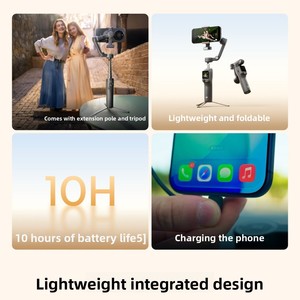 <b>For</b> Mobile 8P <b>Phone</b> With Remote <b>Control</b> Included Follow-Capture Vlog Anti-Shake Handheld Gimbal Follow-Capture Function Captures - Product Image 5