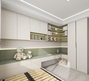 Diseño Moderno <span class=keywords><strong>de</strong></span> Lujo para Habitación Infantil, <span class=keywords><strong>Cama</strong></span>, Armario, Escritorio, Librería, Solución Integral <span class=keywords><strong>de</strong></span> Muebles para Dormitorio - Product Image 4