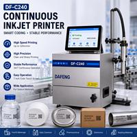 Impresora Industrial de Inyección de Tinta Continua DF-C240, Máquina de Codificación CIJ para Impresión de Fecha, Lote, Código de Barras y Código QR