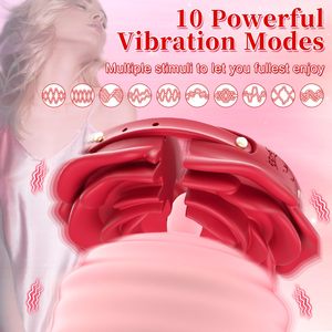 Vibrador de Pezones en Forma de Rosa, de Silicona, Respetuoso con la Piel, Recargable, Impermeable, Masajeador Femenino - Product Image 4