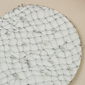 <span class=keywords><strong>Filet</strong></span> à cheveux en perles <span class=keywords><strong>crochet</strong></span>é à la main, <span class=keywords><strong>filet</strong></span> invisible pour <span class=keywords><strong>chignon</strong></span> et cheveux tressés, accessoires de danse en gros - Product Image 2