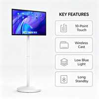 TV Interactiva con Pantalla Táctil Capacitiva de 32 Pulgadas, Android 13, Audio HiFi, Señalización Digital Portátil para Marketing en Interiores