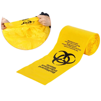 Bolsas de Residuos Biológicos Peligrosos de Grado Médico, Duraderas, de Polietileno Rojo, con Logotipo Personalizado en Relieve e Impresión de Advertencia para Uso Hospitalario
