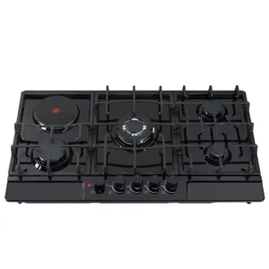 Hot Sale 76CM 5 Burner 30 Inch 5 Burner Electric Built In Gas Stove with Safety Device
