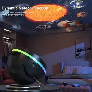Новый проектор для галактики, свет и 360, регулируемый дизайн, проектор для метеора и галактики, черный 4K, светодиодный детский ночник для дома