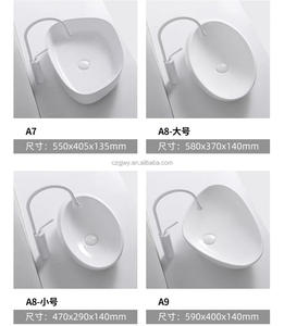 Petit lavabo pour salle de bain, comptoir, balcon, hôtel – Lavabo blanc pour le lavage - Product Image 6