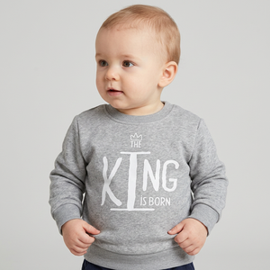 Sweat-shirt à col rond pour enfants personnalisé, imprimé pour Noël, 100% coton, respirant, service OEM, vente en gros en vrac du Tamil Nadu - Product Image 1