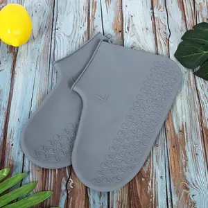 Botas de protección de silicona antideslizantes para niños, protectores reutilizables antideslizantes e impermeables para zapatos