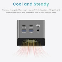 Mini PC pare-feu Topton Super Mini M1 AMD R3 5425U 4x 2.5G LAN I226-V 8 Go LPDDR4 Mini ordinateur de jeu de poche Proxmox PfSense Boîtier TV