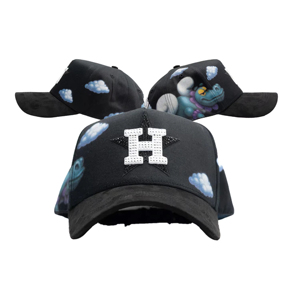 Venta al por mayor 2026 Gorras Sad Boyz Danny Hats con bordado 3D, sombreros con barba, gorras de béisbol de ala ancha con pedrería, Barbas Cap X Junior h <span class=keywords><strong>2.0</strong></span> - Product Image 4