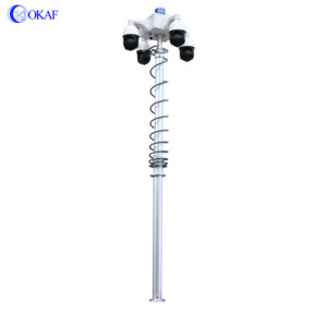 Torre de Telecomunicaciones de Emergencia Okaf de 3m, 4m, 6m, 8m, 10m, 20m, con Mástil Telescópico Neumático y Control Remoto, OK-QDDJ088 3-20 - Product Image 4