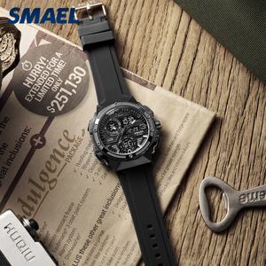 Reloj Deportivo SMAEL 8118 para Hombre, Digital y Analógico, Doble Hora, Alarma, Resistente al Agua 50M - Product Image 1
