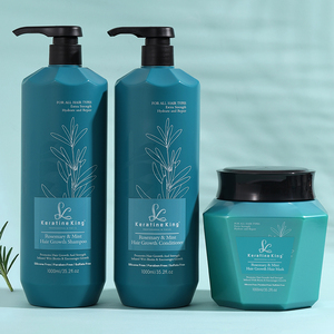 Shampooing et revitalisant à la menthe et au romarin, best-seller, produits anti-chute de <span class=keywords><strong>cheveux</strong></span>, shampooing et revitalisant nourrissant et fortifiant - Product Image 1