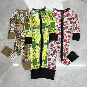 婴儿和幼儿双面拉链竹纤维连体衣男女通用休闲睡衣 - Product Image 3