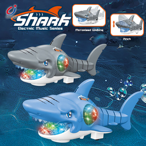 Juguetes de Tiburón Ballena de Plástico Chengji, Juguetes de Tiburón Eléctricos con Luz y Sonido, de Dibujos Animados, con Boca Grande Móvil - Product Image 2