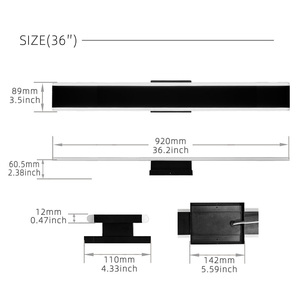 Idéal pour l'éclairage extérieur de villas privées, applique murale extérieure élégante de 36 pouces, 24W, lumière multi-CCT sélectionnable - Product Image 3