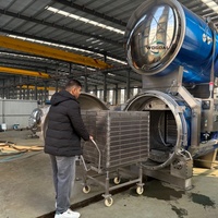 Stérilisateur à autoclave à immersion dans l'eau pour maïs sucré en conserve avec système rotatif