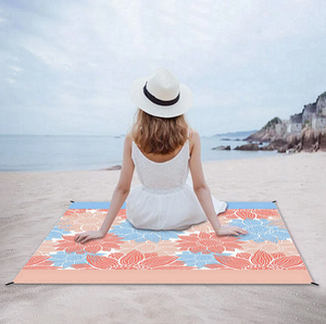 حصيرة شاطئ صديقة للبيئة قابلة للتعبئة وخفيفة الوزن من مادة البولي بروبلين خالية من الرمال - Product Image 2