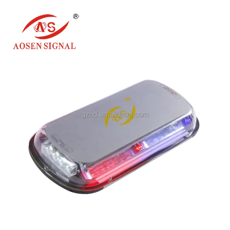 Mini Barra de luz LED estroboscópica para coches, luz de emergencia magnética de 36W, 12V, rojo, azul y ámbar, TBD-GA-801H