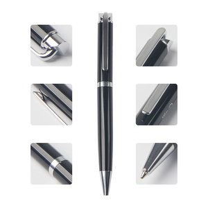 Stylo Bille Classique Promotionnel Fourniture Directe Usine Logo Personnalisé Pointe 1.0mm Encre Noire/Bleue Style Métal Nouveauté Marque - Product Image 4