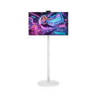 Tv Smart 27 pouces support d'écran tactile affichage Mobile grande tablette électronique Pc avec roues moniteur Portable Android Tv avec caméra