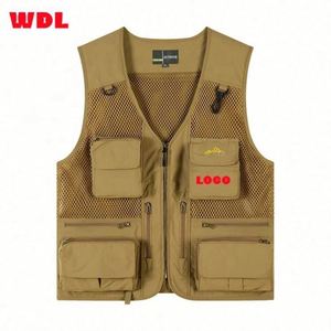 Gilet multi-poches en maille pour homme, idéal pour le travail, les voyages, la photographie, la pêche et la randonnée en extérieur - Product Image 4