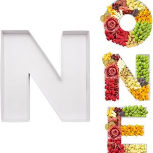 Caja Decorativa Rellenable en Forma de Letra de Cartón de 12 Pulgadas para Exhibición de Alimentos (Charcutería) - Product Image 4