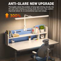 Lampe de bureau LED contemporaine 95 CRI pliable en métal avec variateur tactile/infrarouge, couleur réglable, alimentation CA, écologique, protection des yeux pour chambre à coucher