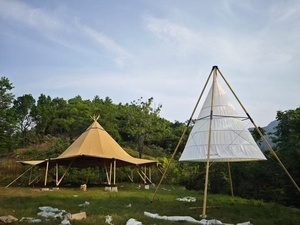 Internet famosa forma conica di bambù unito <span class=keywords><strong>tenda</strong></span> lanterna per la protezione della pioggia e dell'ombra Bar all'aperto che pranza campeggio - Product Image 6